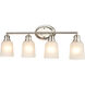 Amberle 4 Light 28 inch Brushed Nickel Vanity Light Wall Light